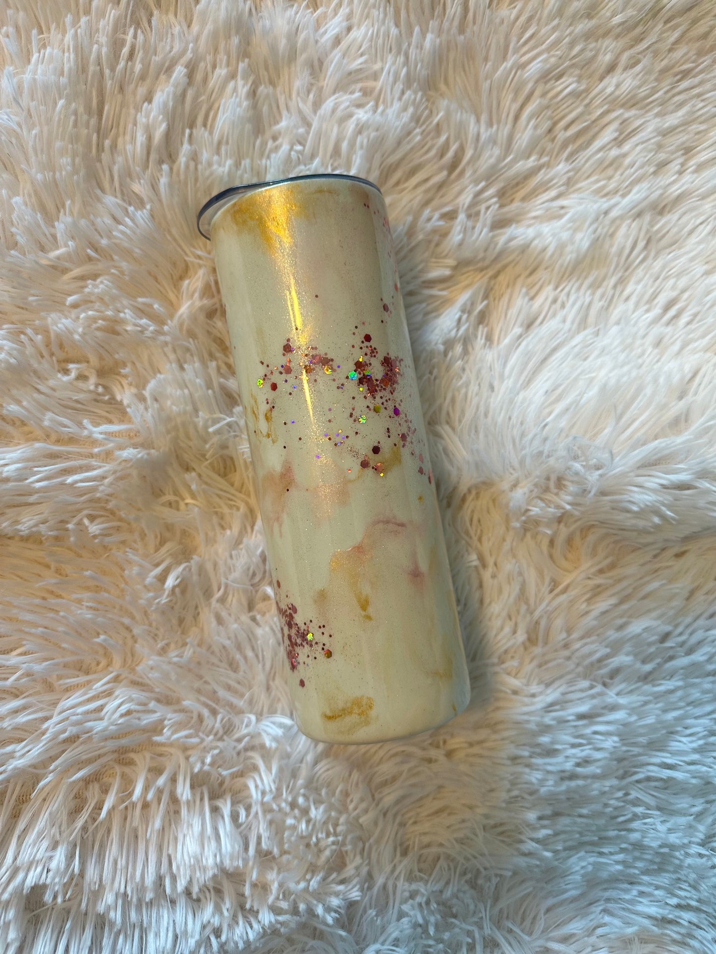 Rose Gold Marbled 20 oz Tumbler