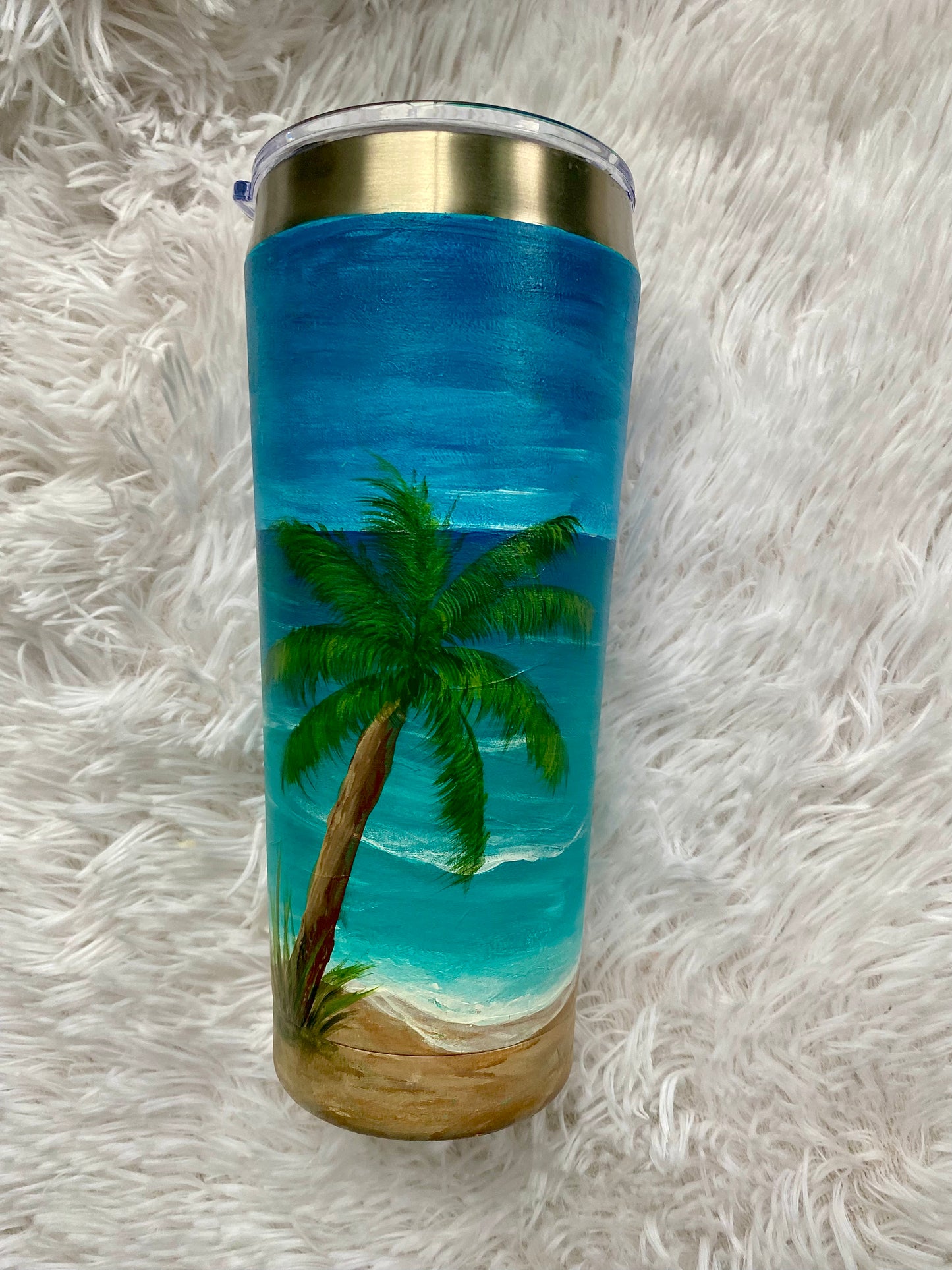 Hand painted Stormy Skies 30 oz Tumbler