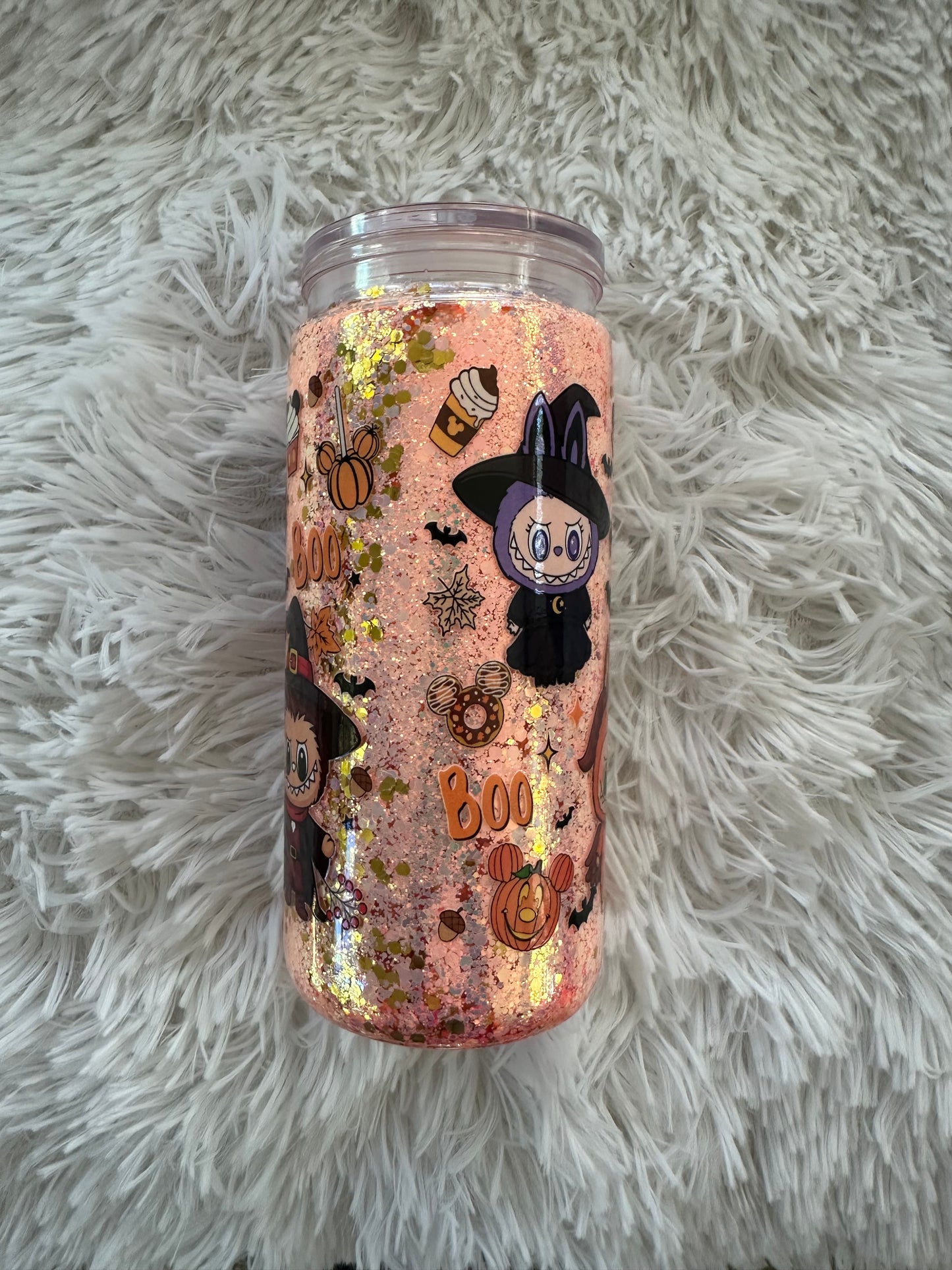 Trick or Treat 20oz Ombre Glitter Acrylic Tumbler