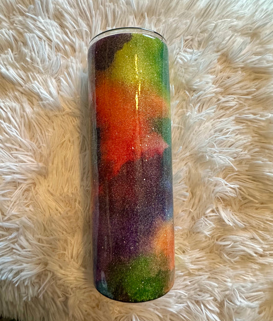 Multicolor Glitter Tumbler