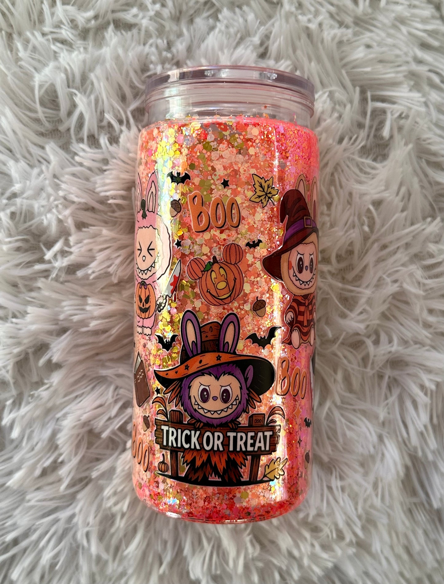 Trick or Treat 20oz Ombre Glitter Acrylic Tumbler
