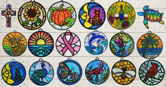 Oct. 1st, 6:30-8:30 Crushed Glass Suncatcher Class