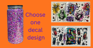 Hocus Pocus OR Jack and Sally glittered 20 oz tumbler Class