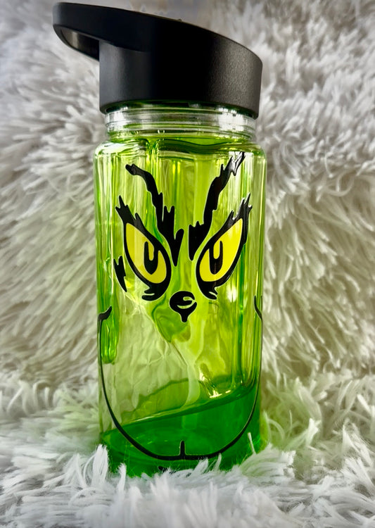 Green Guy kids Flip Top 12 oz (slime on inside snow globe) tumbler