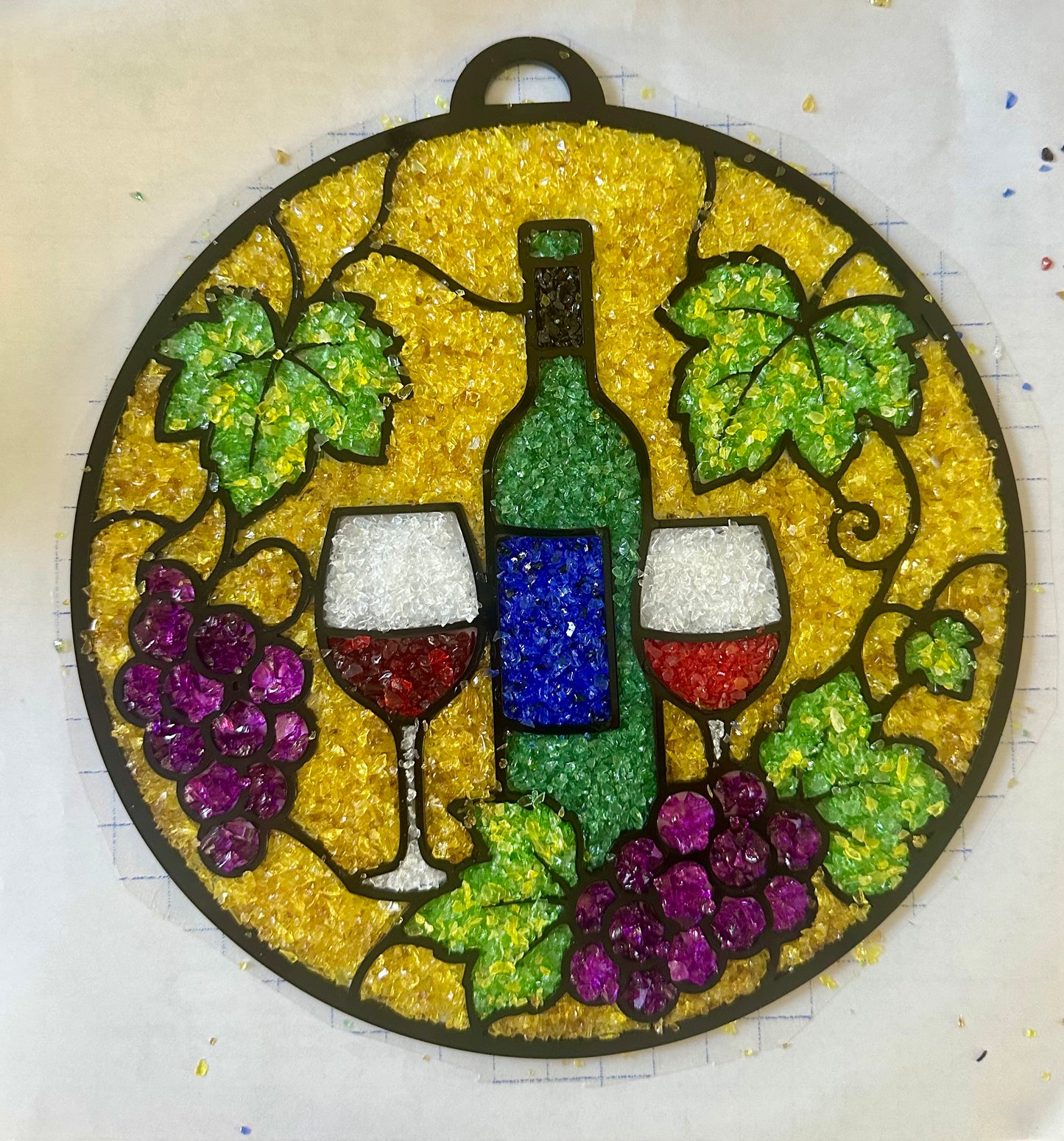 September 17th, 6:30-8:30 Crushed Glass Suncatcher Class