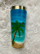 Hand painted Stormy Skies 30 oz Tumbler