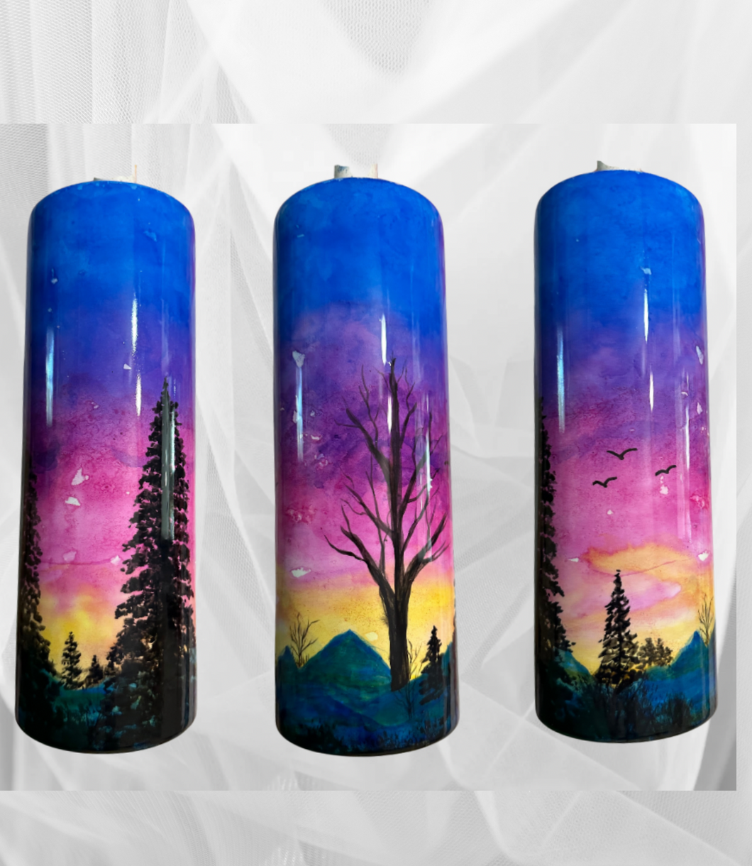 Hand Painted 20 oz Tumbler