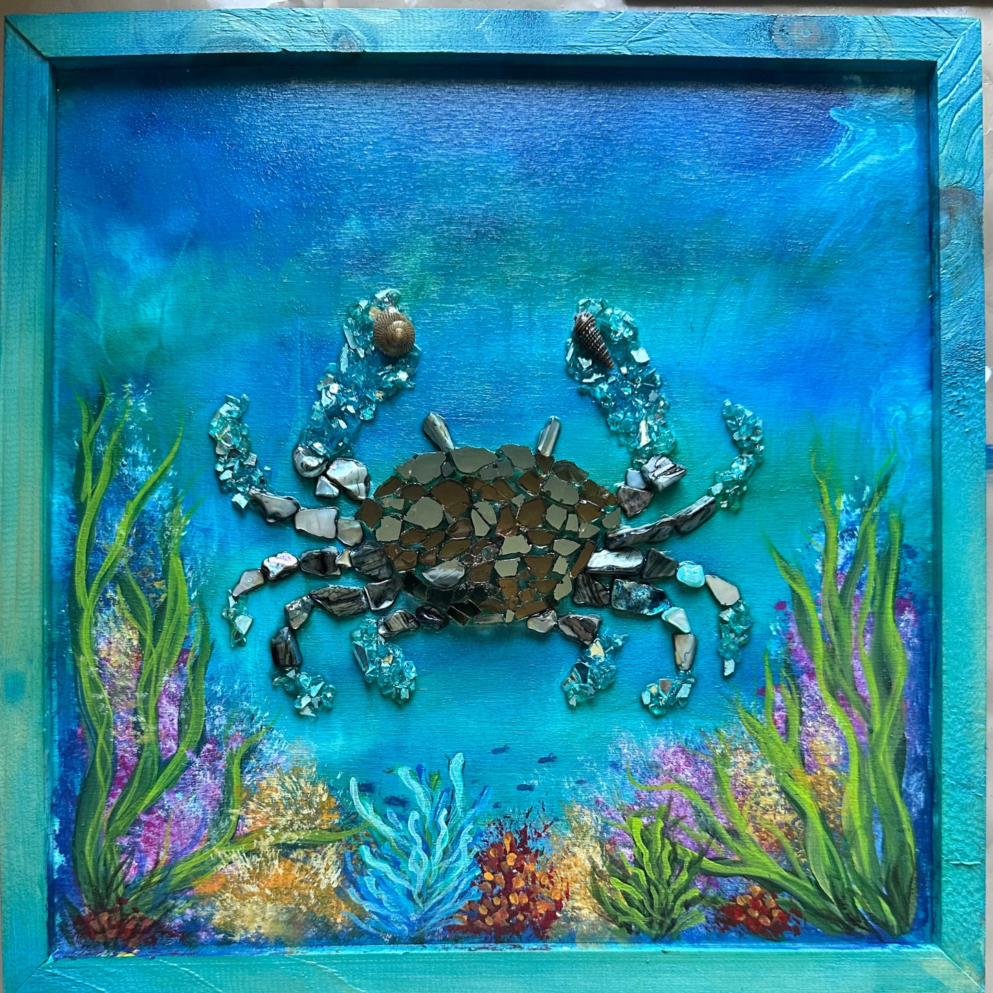 3D Crab Under the Sea(Hand painted)